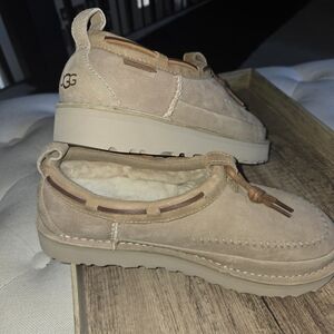 UGG Men's Beige Suede Loafers